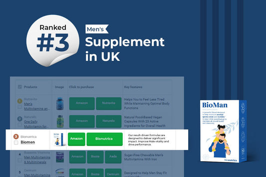 Ranked #3 Men's Supplement in UK