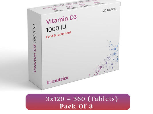 Vitamin D3 1000 IU (360 Days Supply)